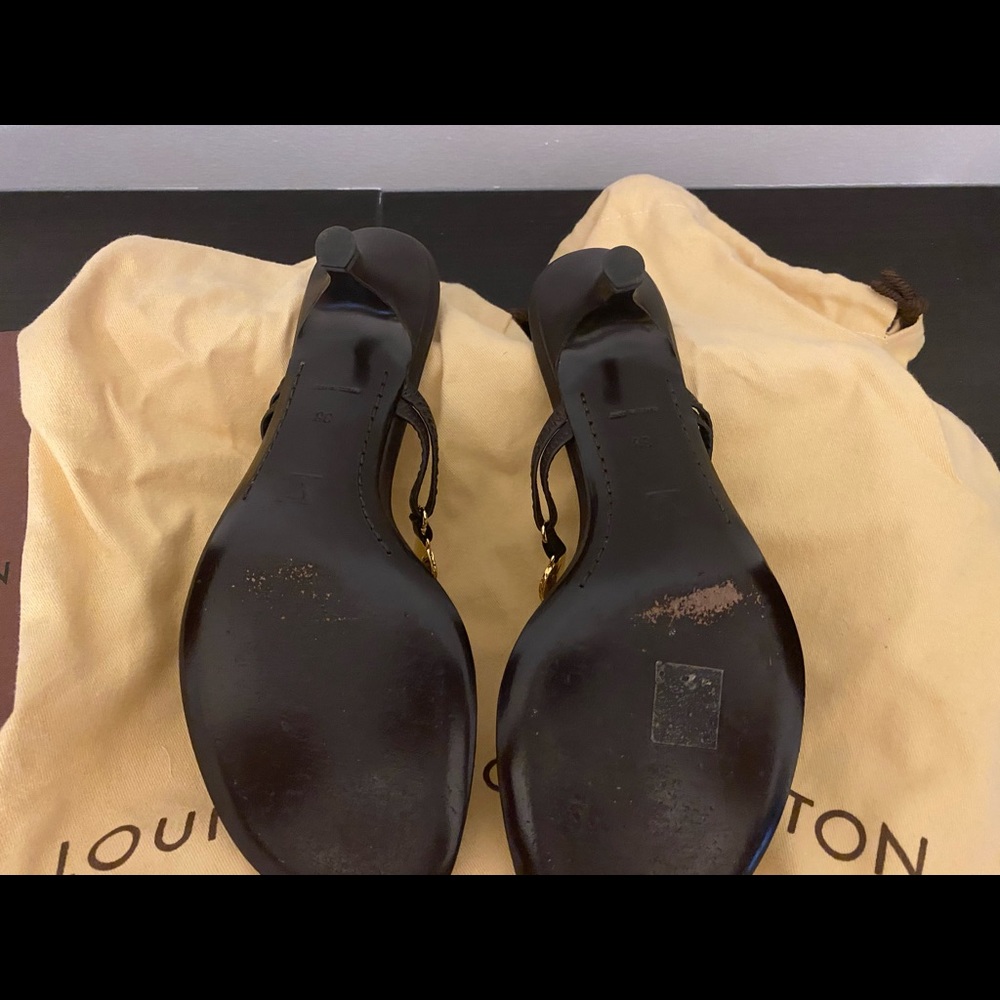 Louis Vuitton Chained Mono Flower Thong Sandals